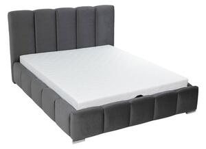 Bračni krevet 160 cm Leskana (bež) (s podnicom) (s prostorom za odlaganje)