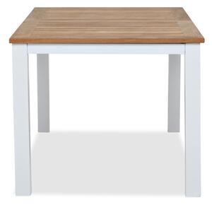 Vrtni stol deNoord 12975x90cm, Smeđa, Bijela, Metal