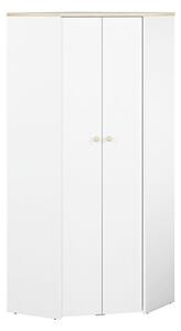 Kutni ormar Madison L102Bukva, Bijela, 193x80x80cm, Porte guardarobaVrata ormari: Klasična vrata