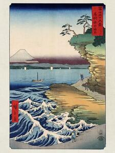 Hokusai - The Coast At Hota In Awa Province Reprodukcija umjetnosti, Katsushika Hokusai, (30 x 40 cm)