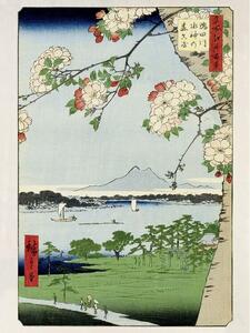 Hokusai - Massaki And Suijin Grove Reprodukcija umjetnosti, Utagawa Hiroshige, (30 x 40 cm)
