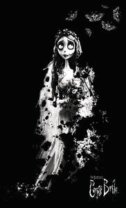 Ilustracija Corpse Bride - Emily, (26.7 x 40 cm)