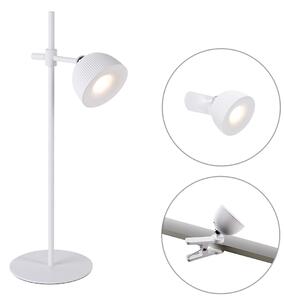 Moderna stolna svjetiljka bijela punjiva - Moxie