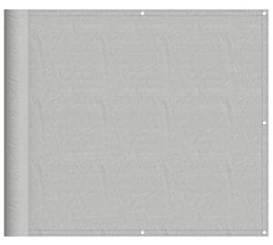 VidaXL Balkonski zaslon svjetlosivi 90 x 700 cm 100 % poliester Oxford