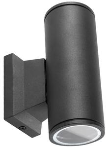 Aigostar - Vanjska zidna svjetiljka 2xGU10/230V crna IP65 okrugli