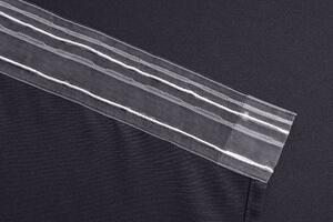 Tamno siva zavjesa OXFORD 140x250 cm Sistem za vješanje: Metalni prstenovi
