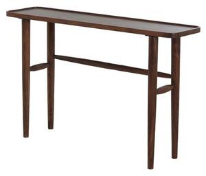 Smeđi pomoćni stol od masivnog bagrema 30x120 cm Qiano – Light & Living