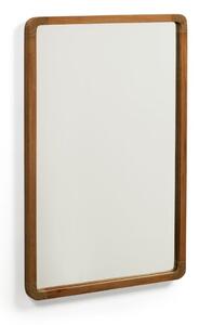 Zidno ogledalo s okvirom od masivnog drveta 45x70 cm Shamel – Kave Home