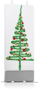 Flatyz Holiday Green Christmas Tree ukrasna svijeća 6x15 cm