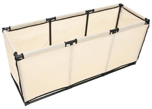 VidaXL Kutija za pohranu krem 105 x 34,5 x 45 cm od tkanine