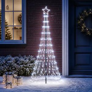 LED božićno drvce 180 cm 230 LED lampica Hladno bijela Željezo - Hladna bijela 180 cm