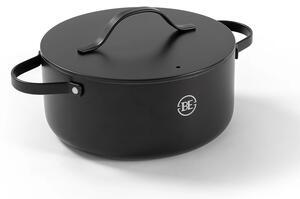 BE Living Posuda za kuhanje s poklopcem Essential Black 24 cm