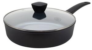 BE Living Duboka tava s poklopcem Delight Black 28 cm