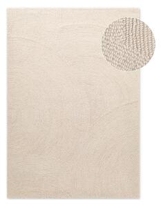 Ručno rađen vunen tepih u svijetloj prirodnoj boji 80x150 cm Eleni Natural White – Hanse Home