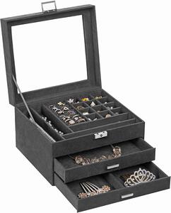 Kutija za nakit Ember - Siva