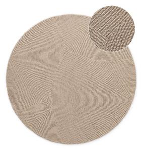 Bež ručno rađen vunen okrugli tepih ø 120 cm Eleni Light Beige – Hanse Home