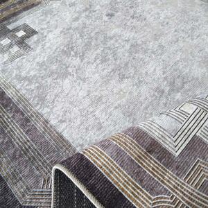 Višebojni šareni tepih sa zlatnim uzorkom Širina: 80 cm | Duljina: 150 cm