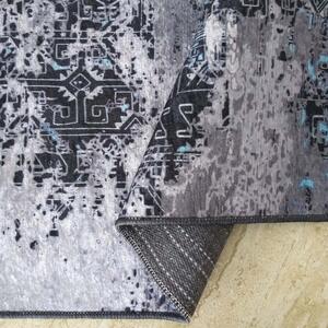 Višebojni tepih sa srebrnim i plavim motivom Širina: 160 cm | Duljina: 230 cm
