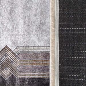 Višebojni šareni tepih sa zlatnim uzorkom Širina: 160 cm | Duljina: 230 cm