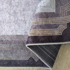 Višebojni šareni tepih sa zlatnim uzorkom Širina: 160 cm | Duljina: 230 cm