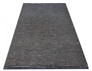 Protuklizni crno-bijeli tepih za dnevni boravak Širina: 160 cm | Duljina: 230 cm