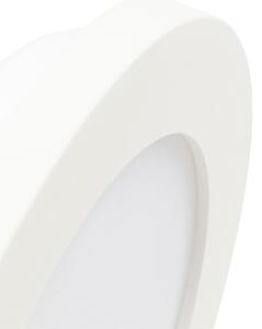 Stropna svjetiljka bijela 17 cm, uključujući LED trostupanjsku zatamnjivu IP44 - Steve