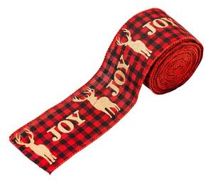 Božićna traka JOY 5 cm x 5 m, crvena