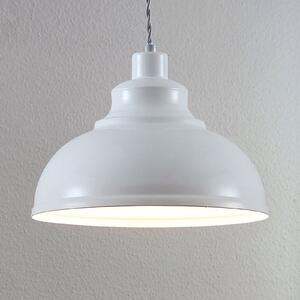 Lindby visilica Albertine, 29 cm, bijela, metal, prigušiva, Bijela, Dnevni boravak/blagovaonica, Metal