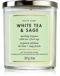 Bath & Body Works White Tea & Sage mirisna svijeća 227 g