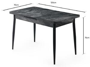 Zondo Blagovaonski stol na razvlačenje (za 6 osoba) Aidame (antracit). 1072698