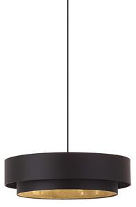 Moderna viseća svjetiljka crna 50 cm 3-svjetla - Drum Duo
