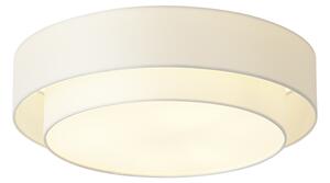 Moderna stropna svjetiljka bijela 50 cm 3-svjetla - Drum Duo