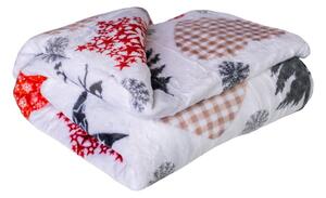 Božićna deka od mikropliša 200x150 cm Deer - My House
