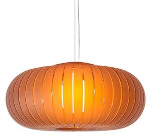 Kartell Teresa Frozen viseća lampa, jantarna, Ø 50 cm, E27, Naranča, Dnevni boravak/blagovaonica, Plastika