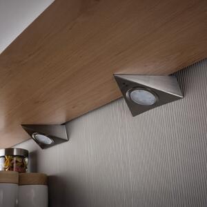 Paulmann LED svjetlo ispod ormarića, trokut, željezo, senzor, set od 3, Metalik, Kuhinja, Metal