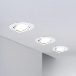Paulmann LED ugradbena reflektor-svjetiljka Base Coin bijela, Bijela, Dnevni boravak/blagovaonica, Aluminij, Montaža na strop