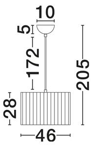 NOS Visilica Grlo E27 1x12 W IP20 FI: 46 Bijela NL9061123