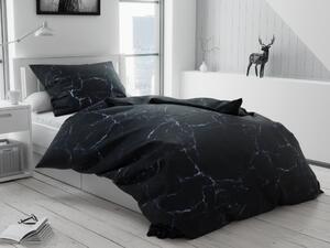 Pamučna posteljina ASCONA crna Dimenzije posteljine: 2 ks 70 x 90 cm | 200 x 220 cm