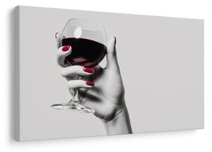 Slika elegancija crnog vina
