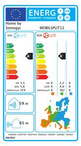 Home Mobilni split klima uređaj, 12.000 Btu. 3.5 kW, WiFi, A+ - MOBILSPLIT12 76275