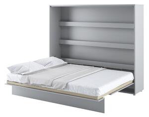 Zidni krevet Concept Pro Lenart AH115Bračni, Siva, 160x200, Laminirani iveral, Basi a doghePodnice za krevet, 188x211x177cm