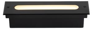 Moderni podni reflektor crni 30 cm uklj. LED IP65 - Eline