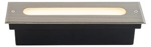 Moderni podni reflektor od čelika 30 cm uklj. LED IP65 - Eline