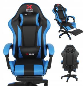 Xgaming gaming stolica s naslonom za noge - crna i plava