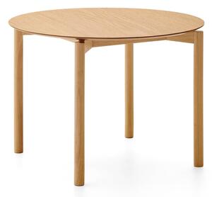 Okrugao blagovaonski stol u dekoru jasena ø 110 cm Indara – Kave Home