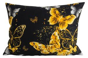 Jastučnica od mikrovlakana GOLD BUTTERFLY 70x90 cm, crna