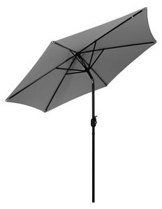 Vrtni suncobran 270 cm s nagibom Siva