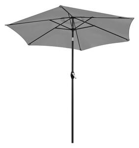 Sklopivi suncobran s nagibom - 210 cm Siva