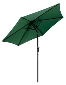 Vrtni suncobran 270 cm s nagibom Zeleno