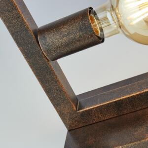 Rustikalna stolna lampa u hrđavo smeđoj boji
